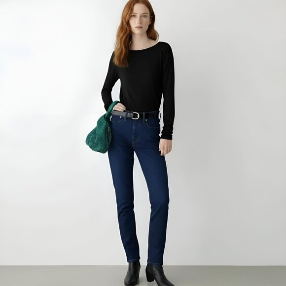 J.Crew FormKnit Open-Back Velvet Tie Top in Black M NWT 90s - Picture 4 of 12